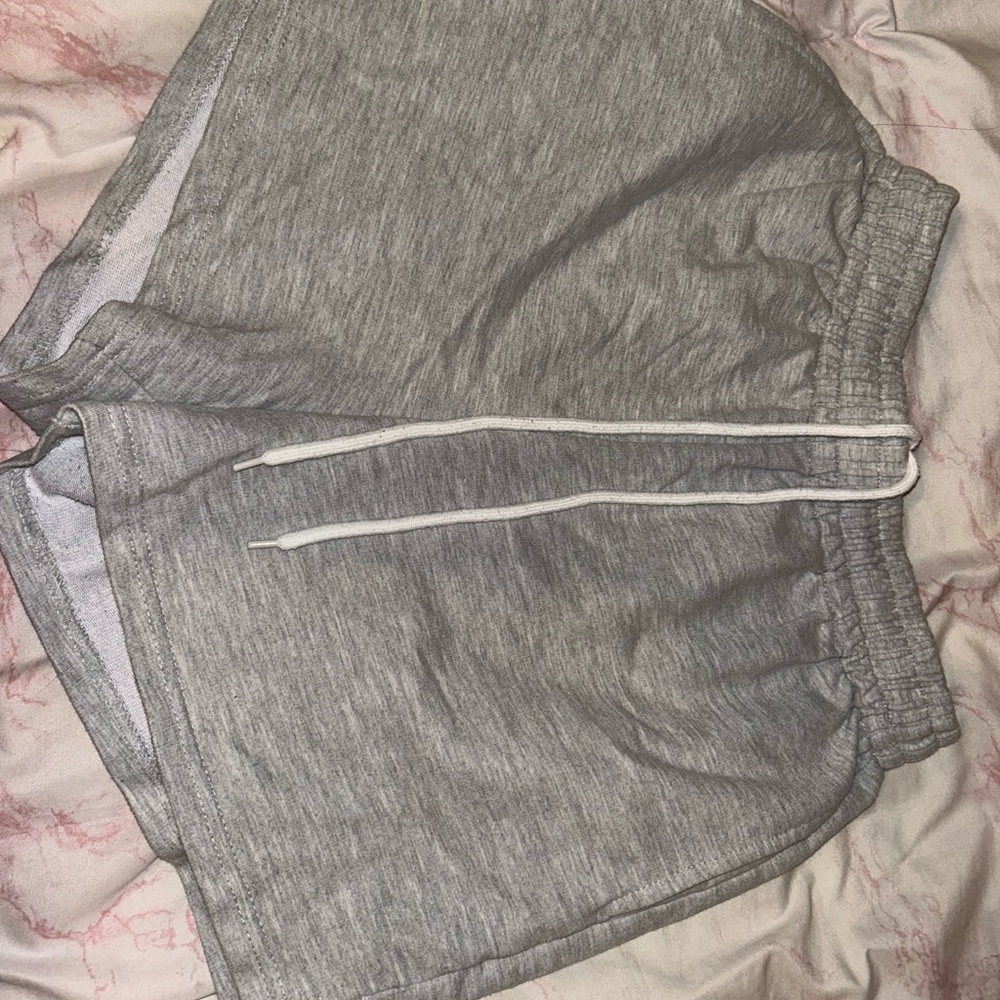 Gray Drawstring Shorts